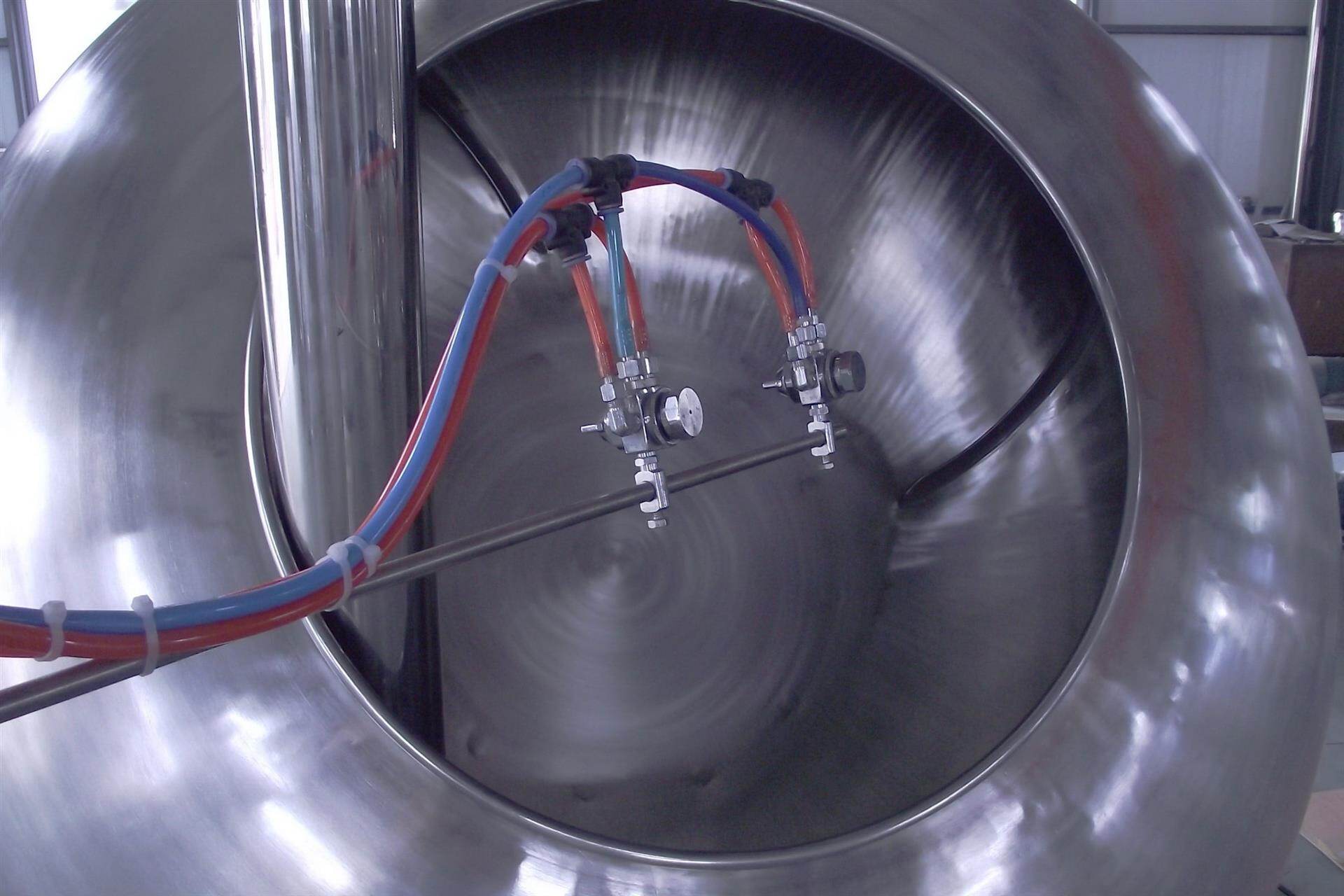 standard coating pan inside